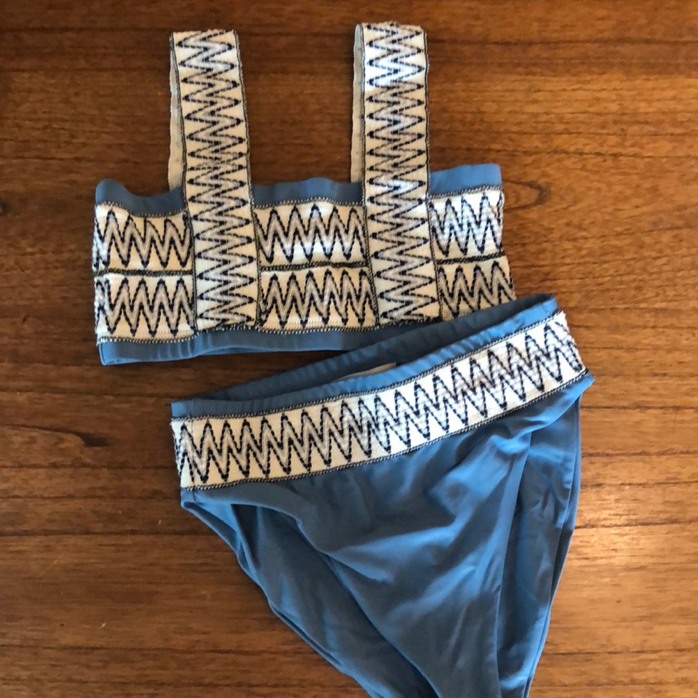 Elysiian Blue Catalina Bikini Top & Bottom